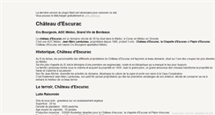 Desktop Screenshot of chateaudescurac.com